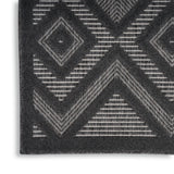 nourison versatile nrv01 charcoal black rug
