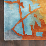 nourison prismatic prs29 gold multicolor rug