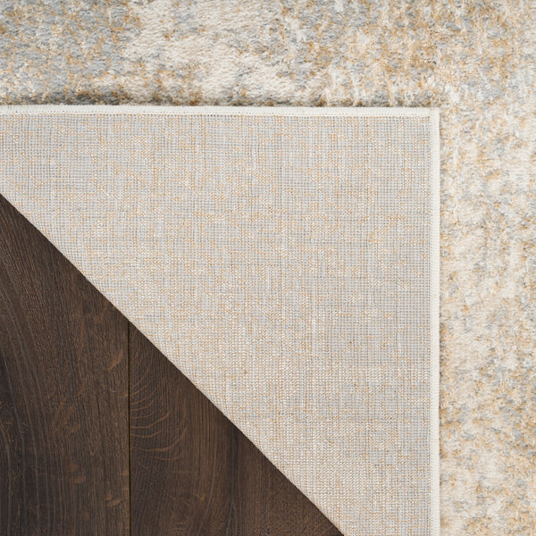 nourison ambiance ami03 ivory silver rug
