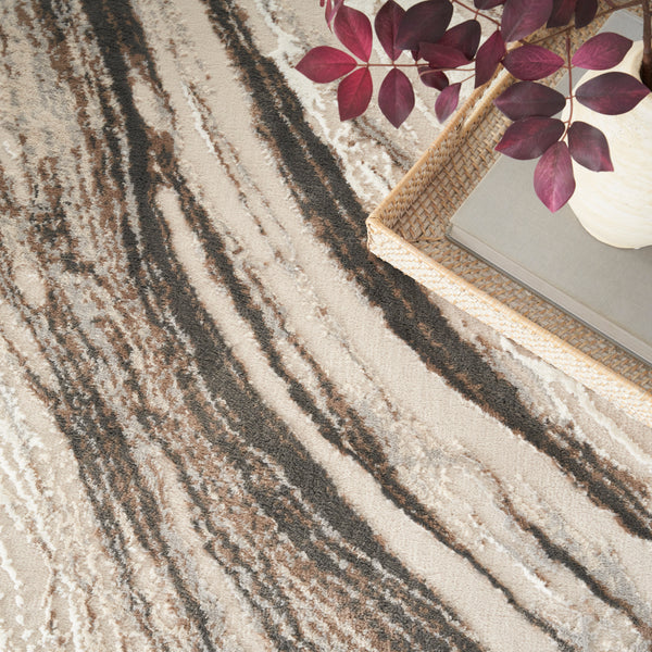 nourison sustainable trends sut05 beige grey rug
