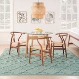 nourison easy care nes01 aqua teal rug