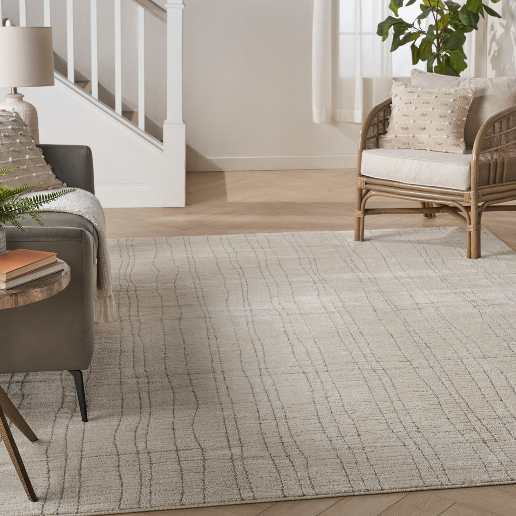 nourison andes and03 ivory grey rug