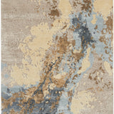 nourison silk shadows sha23 beige blue rug
