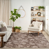 nourison garden oasis goa03 mocha rug