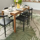 nourison garden oasis goa02 green ivory rug