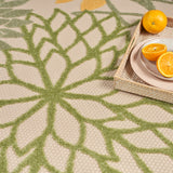 nourison aloha alh05 green multicolor rug