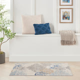nourison seaside sds04 ivory grey blue rug