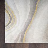 nourison prismatic prs31 charcoal grey rug