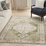 nourison astra machine washable asw11 ivory green rug