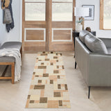 nourison astra machine washable asw09 beige multicolor rug