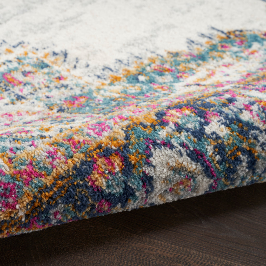 nourison passion psn03 ivory blue rug
