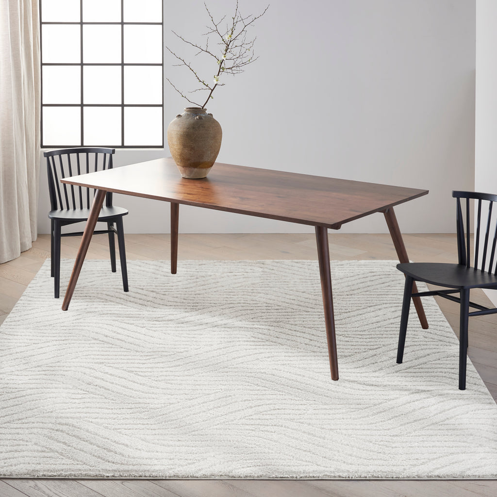 nourison surfaces sfc01 silver grey rug
