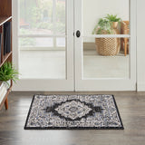 nourison passion psn03 black ivory rug