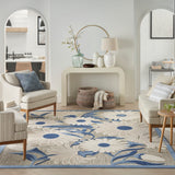 nourison aloha alh33 blue grey rug