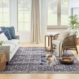 nourison grand washables grw06 navy ivory rug