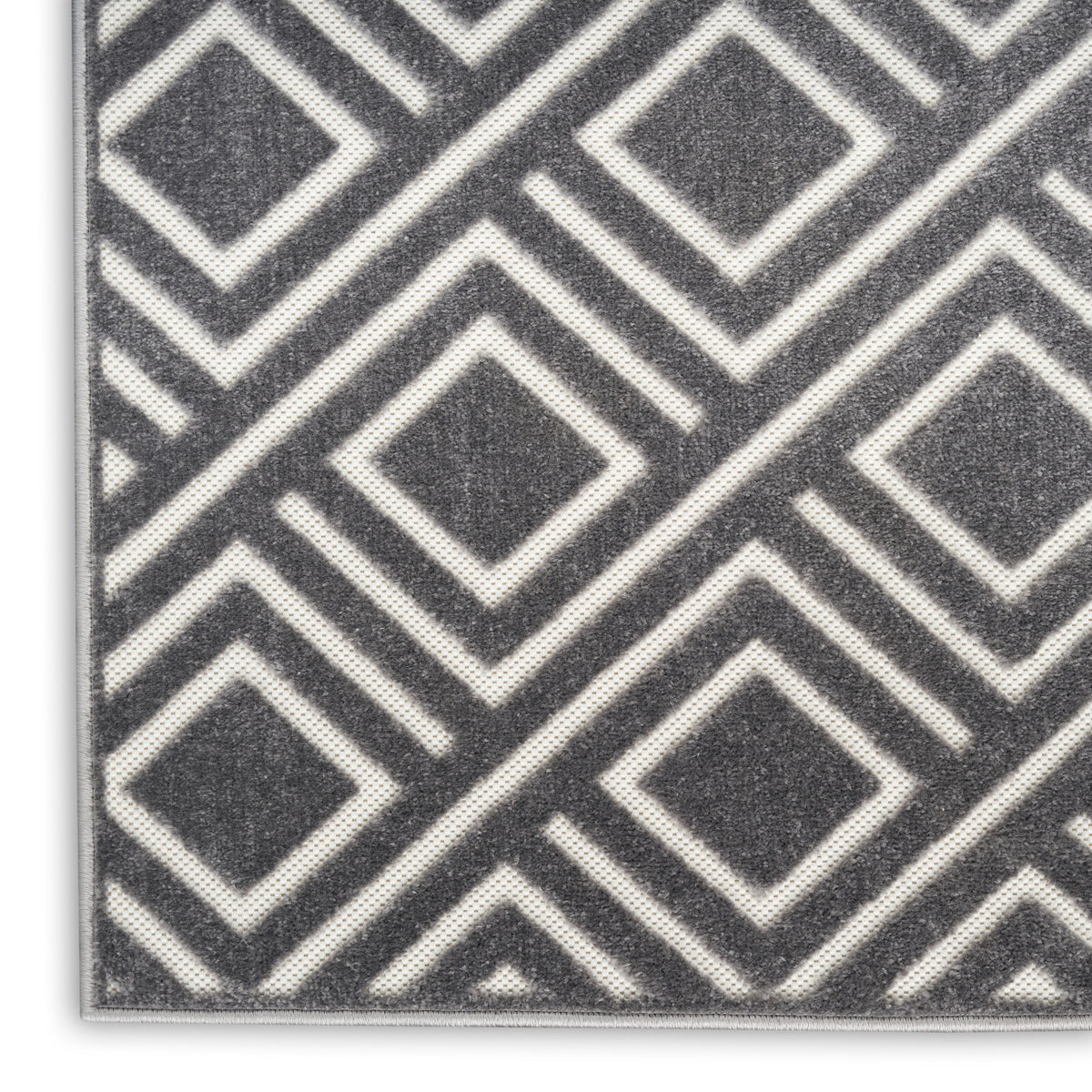 nourison care free caf03 grey rug