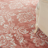 nourison elation etn03 brick ivory rug