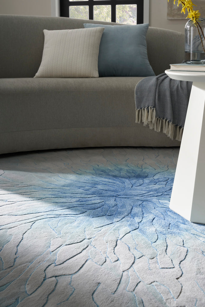 nourison prismatic prs39 blue rug