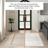 nourison glitz glz08 ivory cream rug