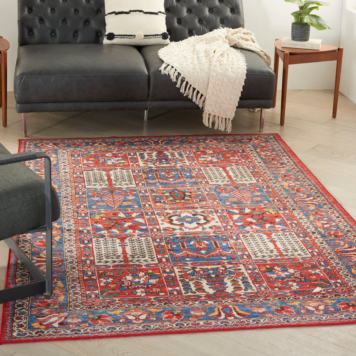 nourison fulton ful05 red rug