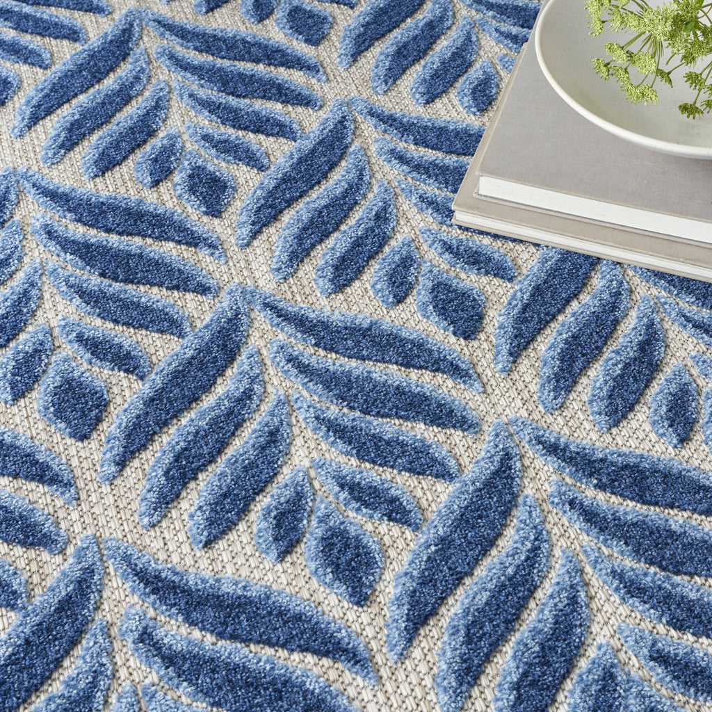nourison aloha alh35 blue rug
