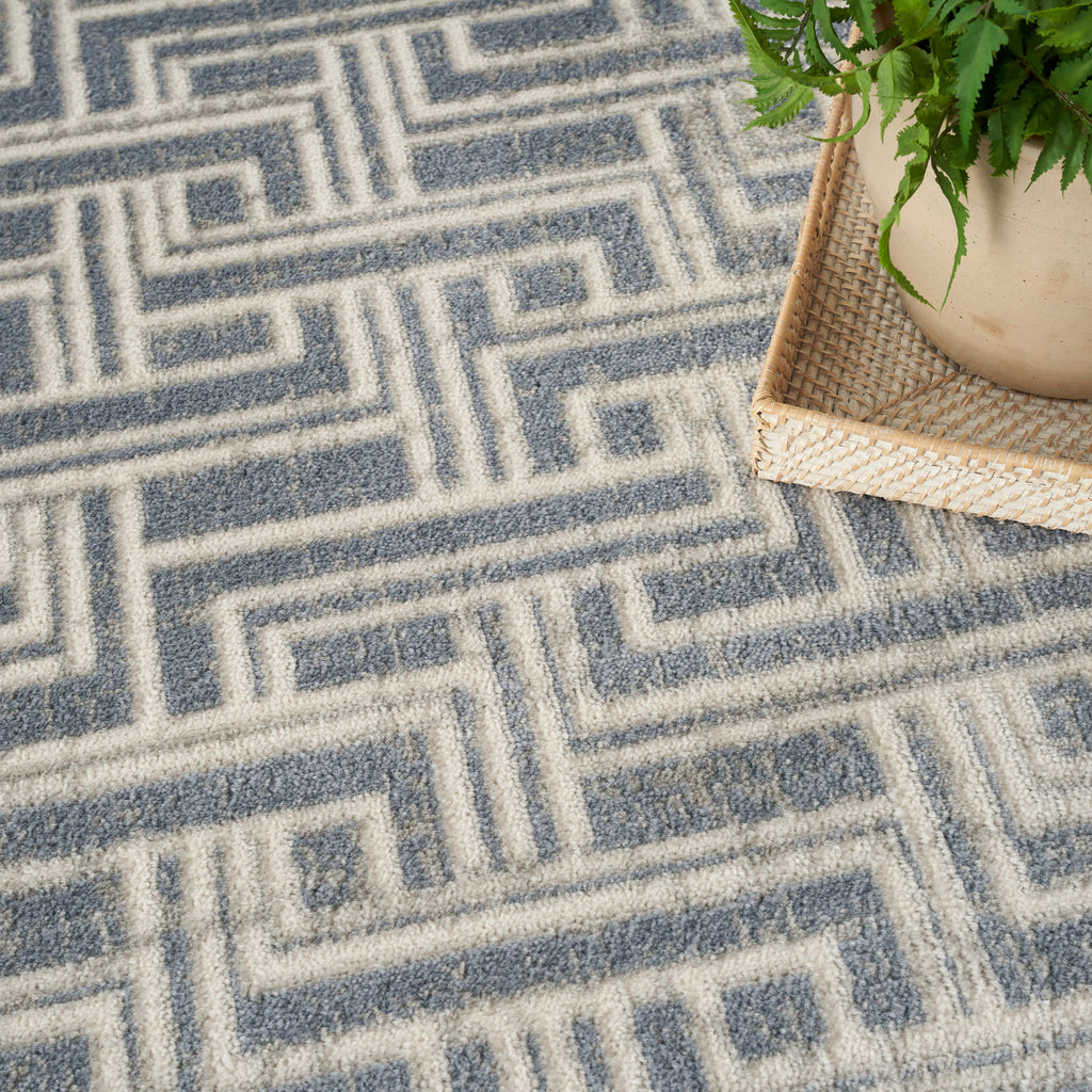 nourison serenity home srh04 blue ivory rug
