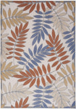 nourison aloha alh18 blue mocha rug