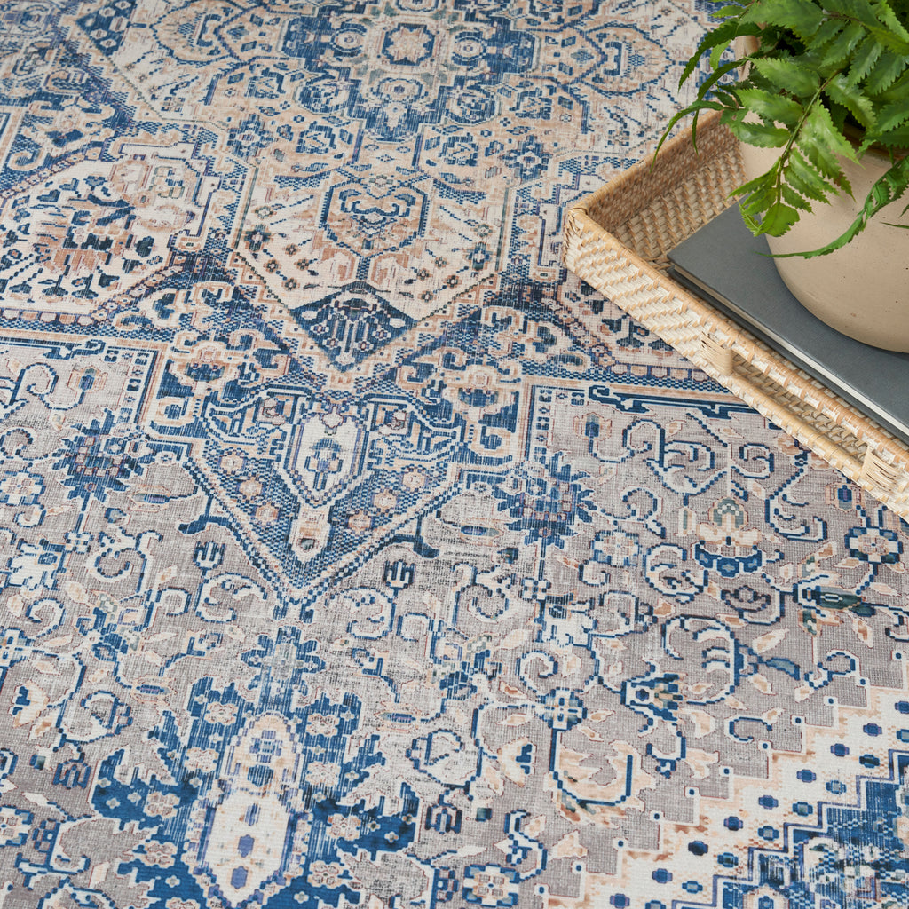 nourison vintage home vnh01 beige blue rug
