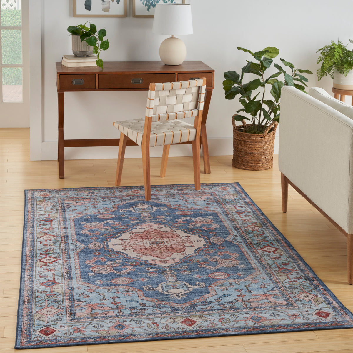 nourison fulton ful11 blue rug