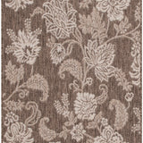 nourison garden oasis goa03 mocha rug
