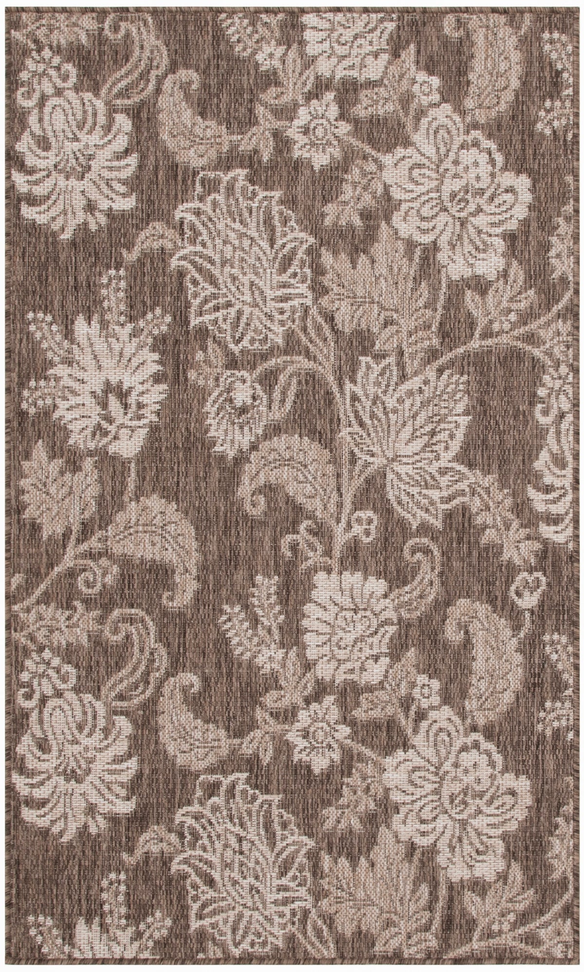 nourison garden oasis goa03 mocha rug
