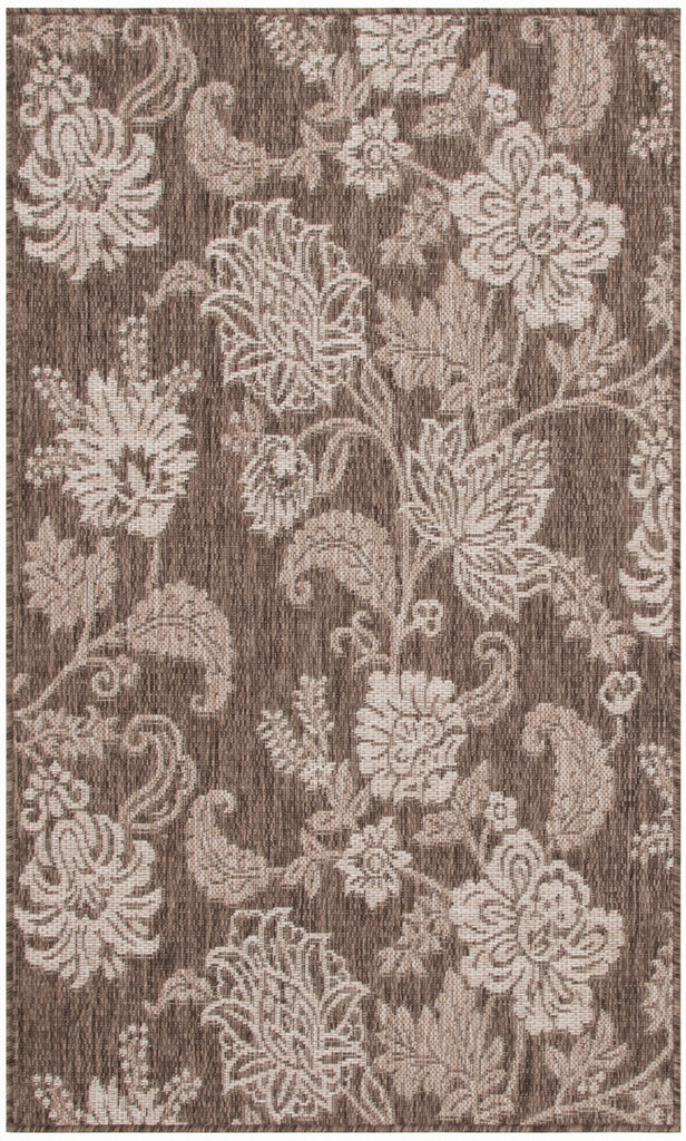 nourison garden oasis goa03 mocha rug