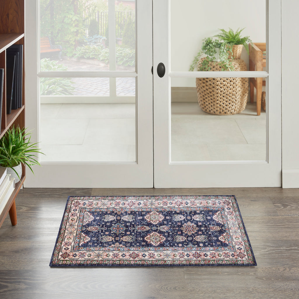 nourison fulton ful01 navy rug