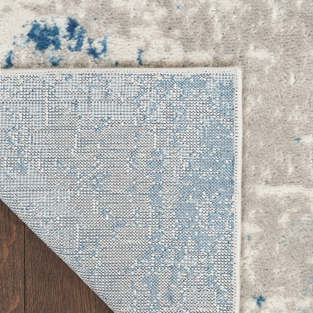 nourison quarry qua01 ivory grey blue rug
