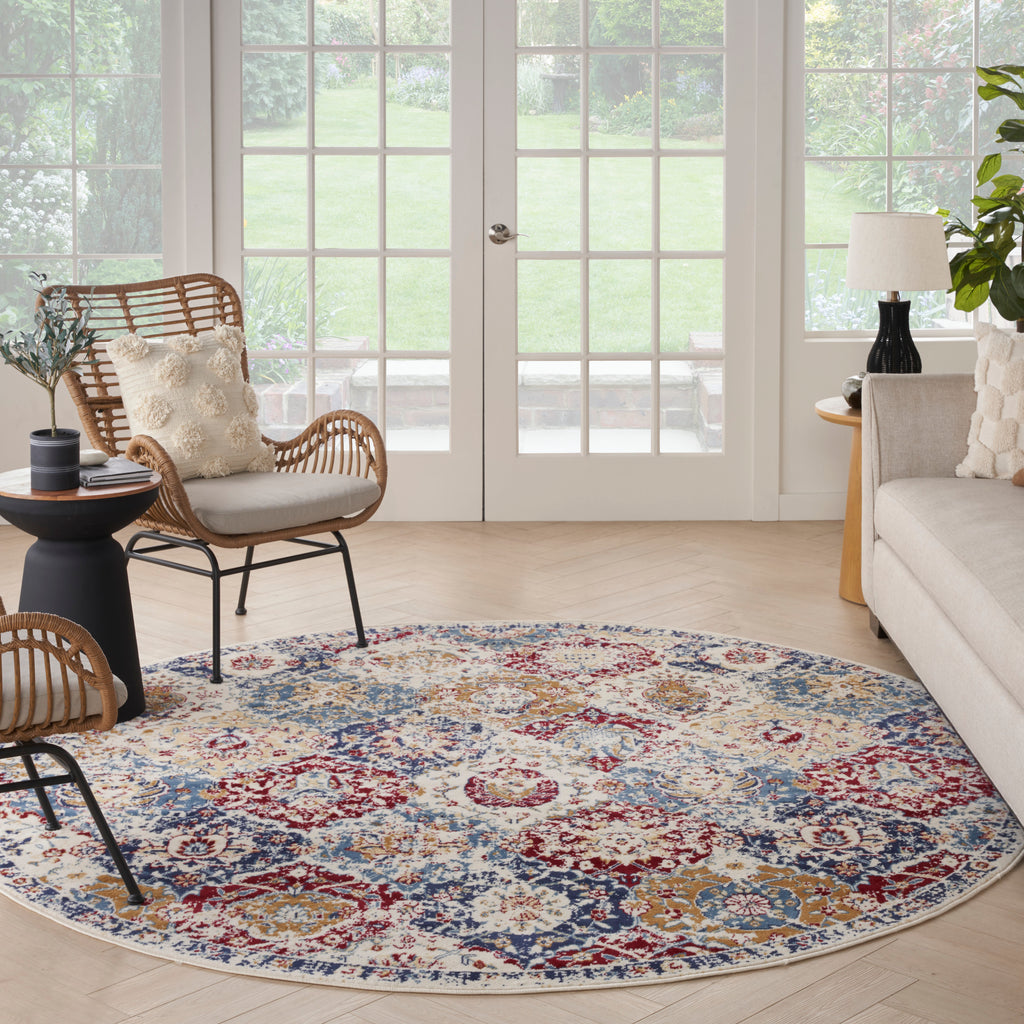 nourison grafix grf31 blue multicolor rug