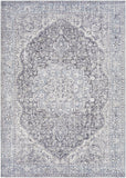 Hauteloom Tavas TAVA Charcoal Machine Made Chenille-Polyester Rug