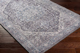 Hauteloom Tavas TAVA Charcoal Machine Made Chenille-Polyester Rug