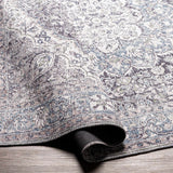 Hauteloom Tavas TAVA Charcoal Machine Made Chenille-Polyester Rug