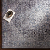 Hauteloom Tavas TAVA Charcoal Machine Made Chenille-Polyester Rug