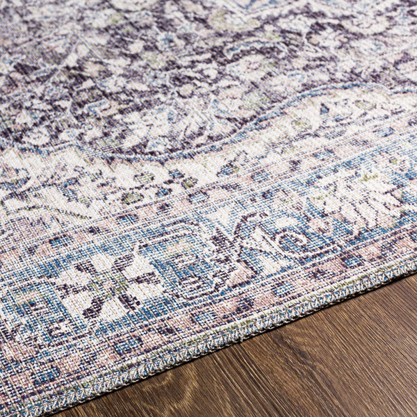 Hauteloom Tavas TAVA Charcoal Machine Made Chenille-Polyester Rug