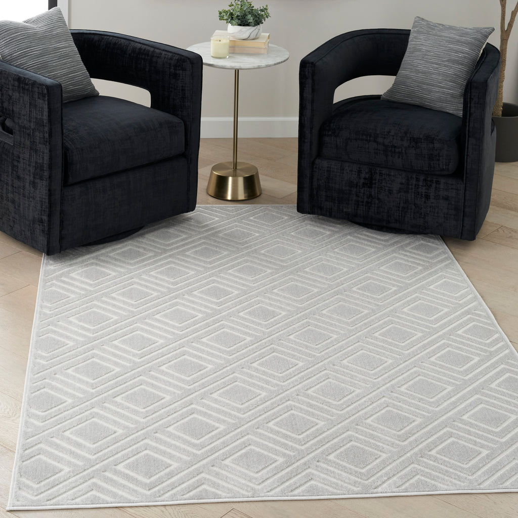 nourison care free caf03 light grey rug