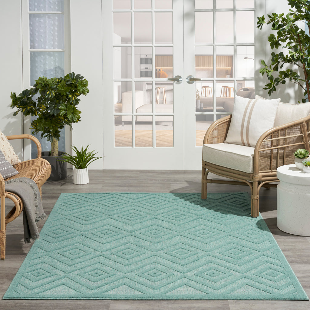 nourison versatile nrv01 aqua teal rug