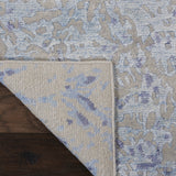 nourison silk shadows sha18 grey blue rug