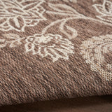 nourison garden oasis goa03 mocha rug
