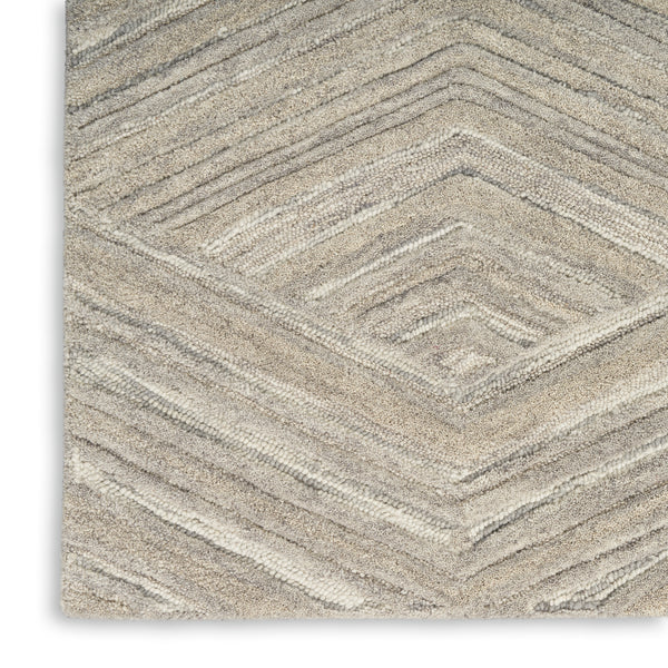 nourison graceful gru03 grey rug