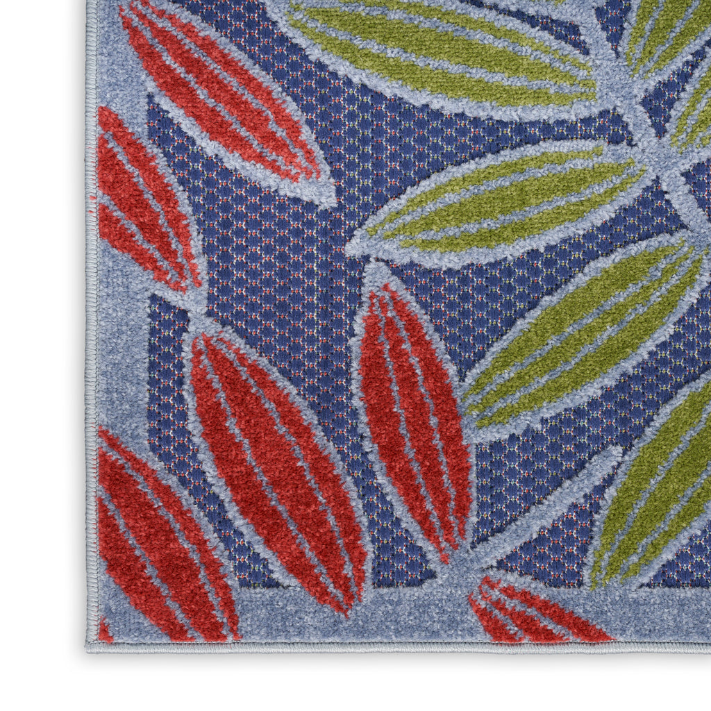 nourison aloha alh18 navy multicolor rug