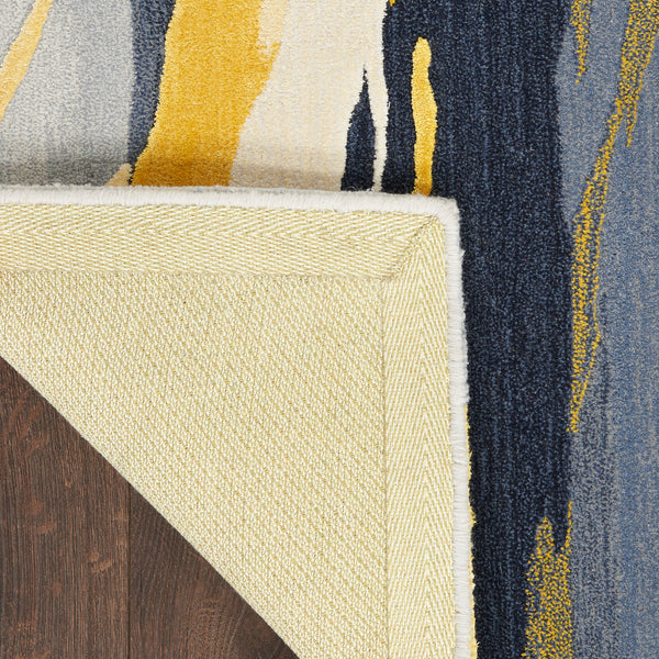 nourison prismatic prs24 grey gold rug
