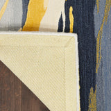 nourison prismatic prs24 grey gold rug