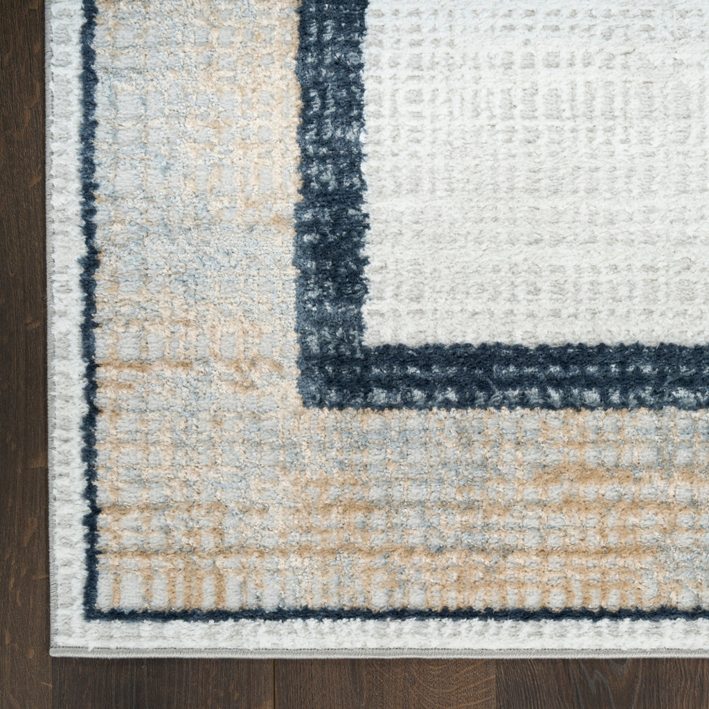 nourison dekor dek06 grey navy rug