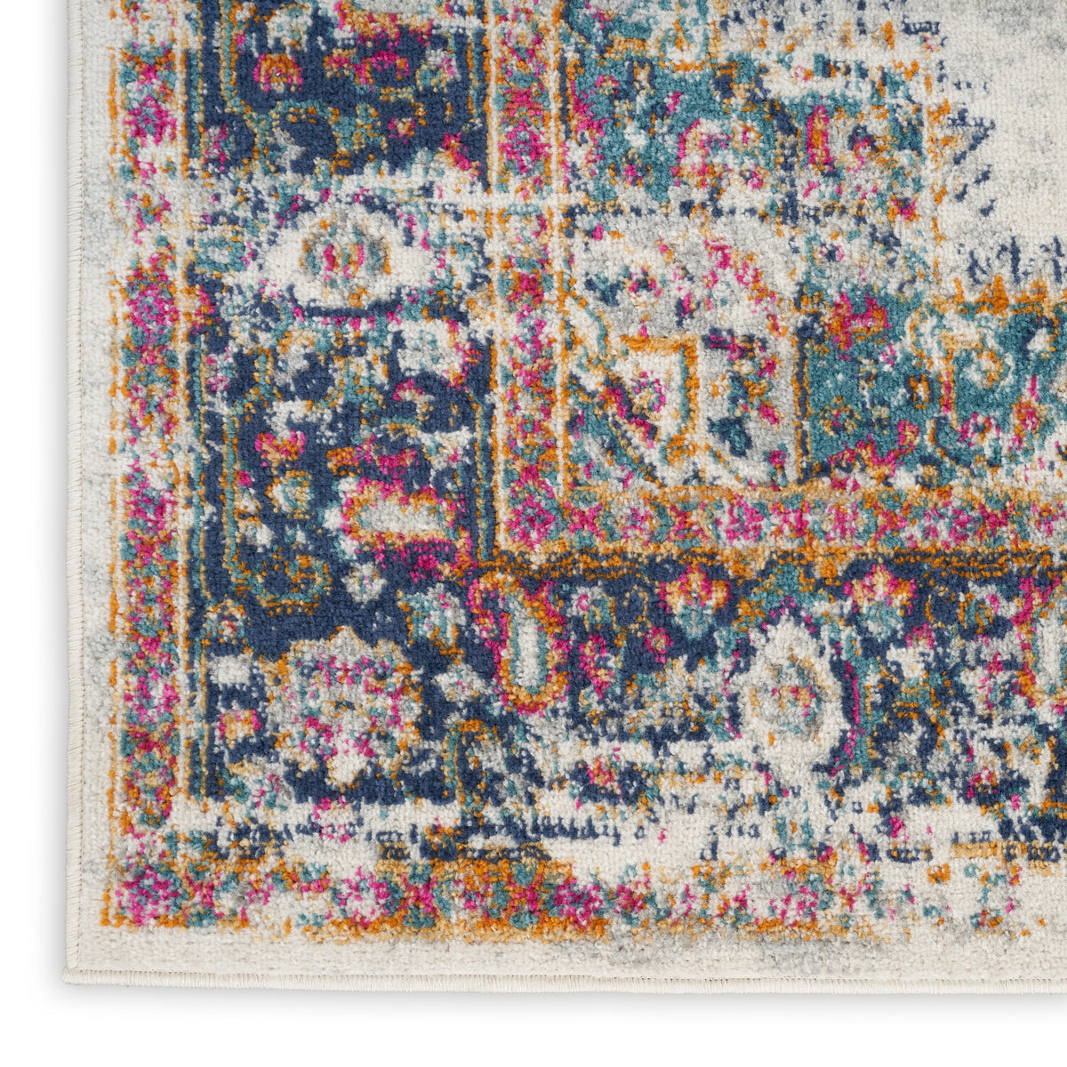 nourison passion psn03 ivory blue rug